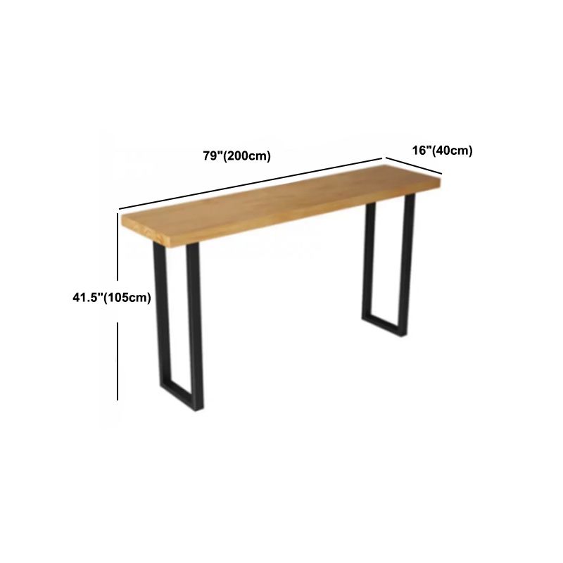 Modern Style 1/7 Pieces Bar Table Set Rectangle Pine Wood Counter Table for Balcony