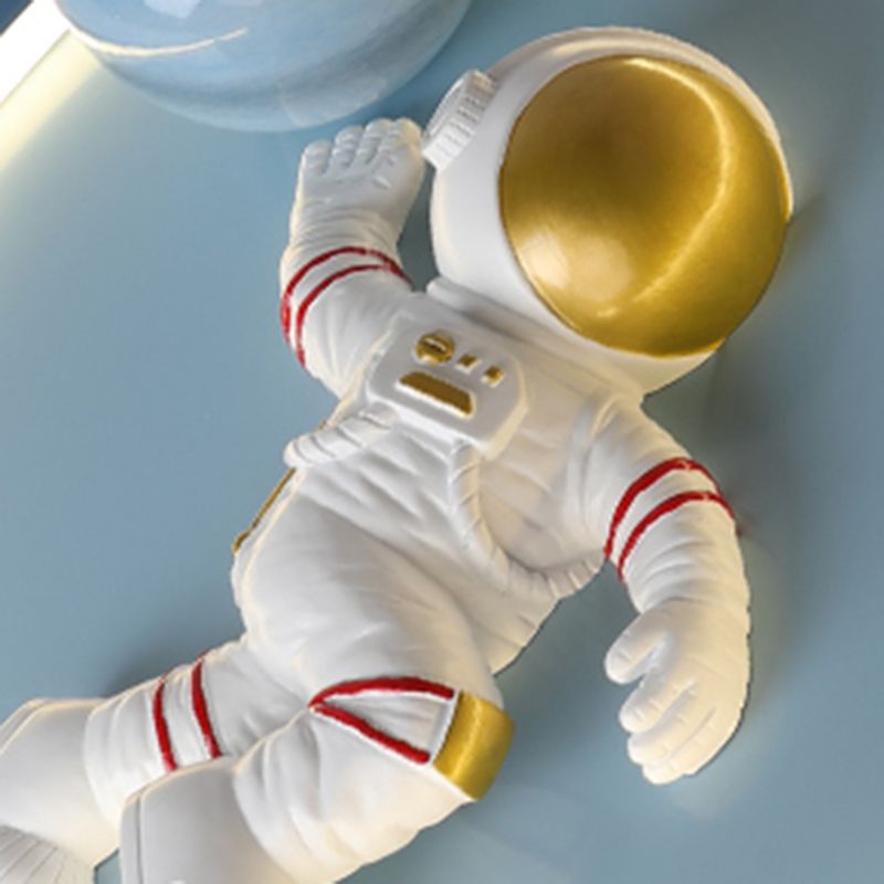 Luz de techo empotrada de 1 luz de metal con montaje empotrado LED de dibujos animados circulares para habitación infantil