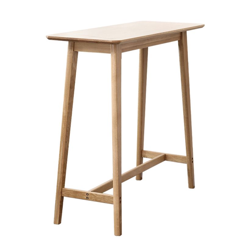 Modern Indoor Bar Dining Table Rectangle Wood Bar Stool Table