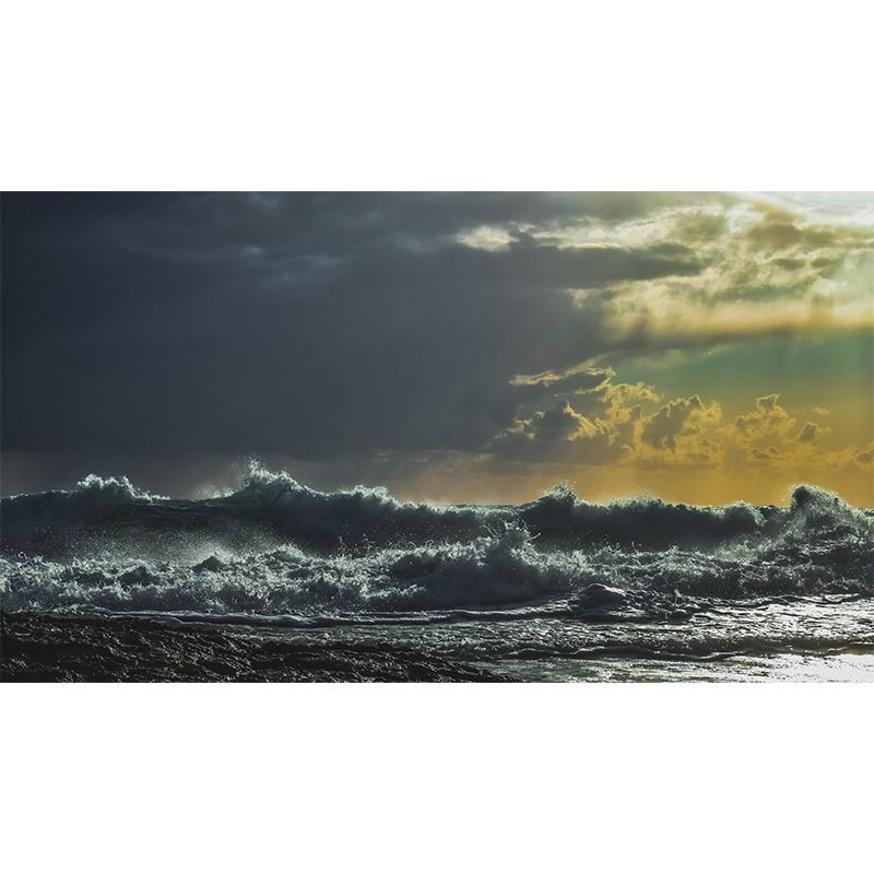 Modern Style Wall Mural Wallpaper Sea Scenery Sitting Room Wall Mural