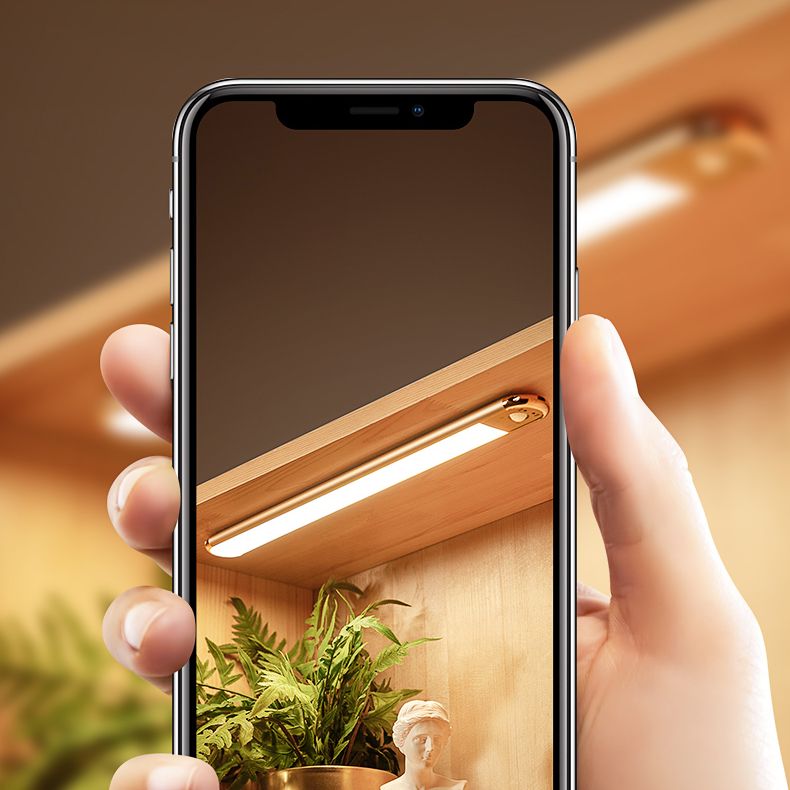 Gold länglich mobile LED Mirror Light Moderne Metall Waschtisch für Pulverraum