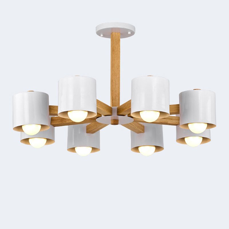 Multi -licht cilindrische tak hangende lichten moderne stijl metaalhangende verlichting