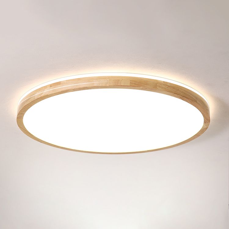 Luminaires encastrés ronds Lampe encastrée moderne à 1 lumière beige avec abat-jour en acrylique