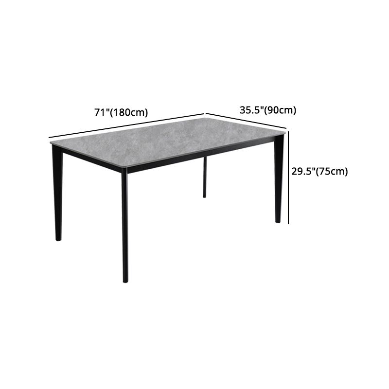 Modern 1/4/7 Pieces Dining Set Rectangle Sintered Stone Dining Table Set