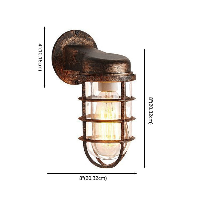 Éclairage de murs en cage en cage industriel Light Light Mur Murd Sconce éclairage pour le restaurant