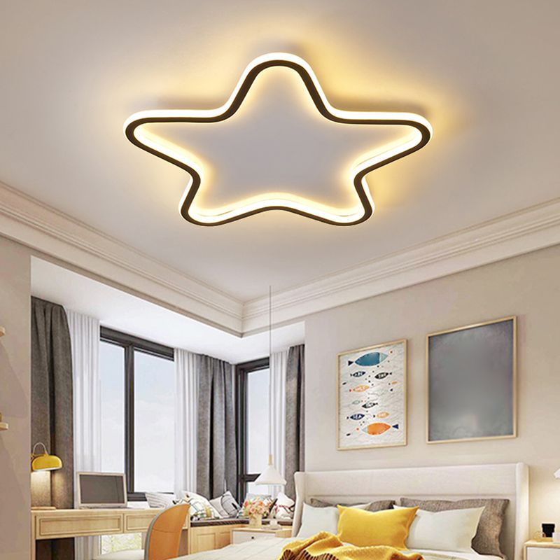 Moderne Flush Mount Light Armaturen Acryl 1 Licht Flush Light Fixtures