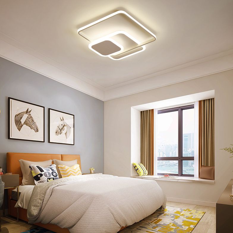 Cirkel inbouwverlichting Acryl Moderne eenvoud Inbouwplafondverlichtingsarmaturen voor slaapkamer