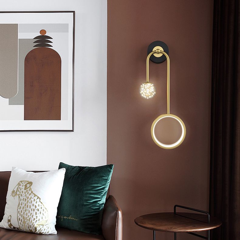 Minimaliste moderne SPHICAL MUR MUR MURD LIGHT ARRICHE 2 LIGNES ÉCLAINEMENT DE MURS ÉCLAINE POUR LA CHAMBRE