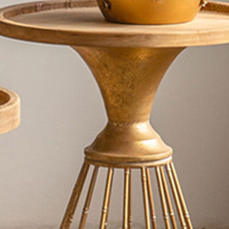 French Country Frame End Table Antique Brass Ironcraft End Table