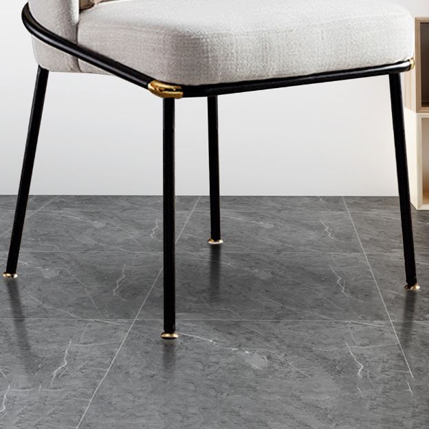 Sillas de estilo moderno, sillas sin brazos con patas de metal para cocina