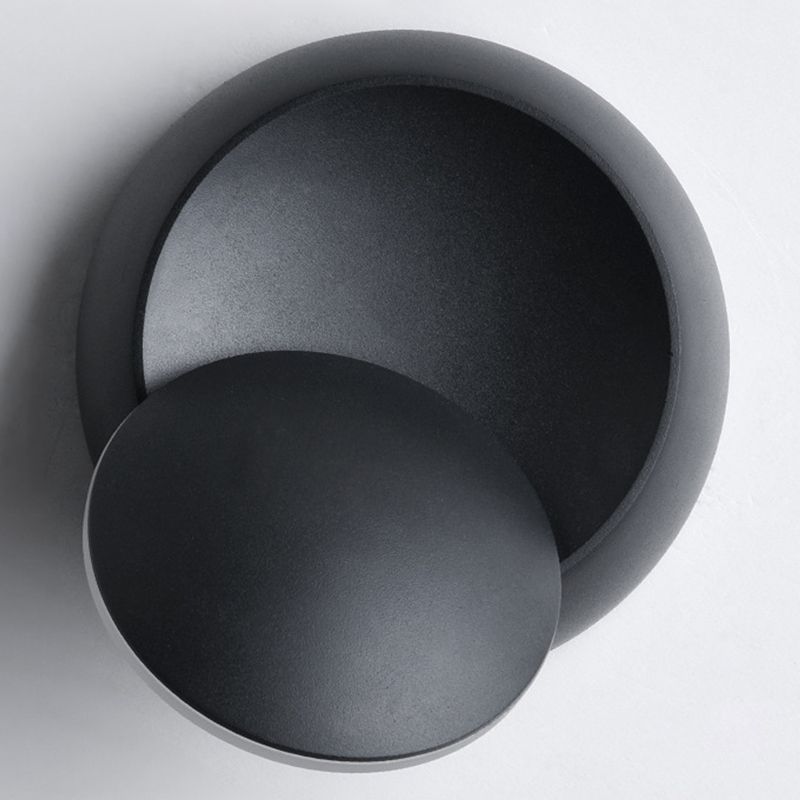 Luz de pared de metal de estilo nórdico Round Rotatable 5.5 "de pared de pared de ancho para dormitorio