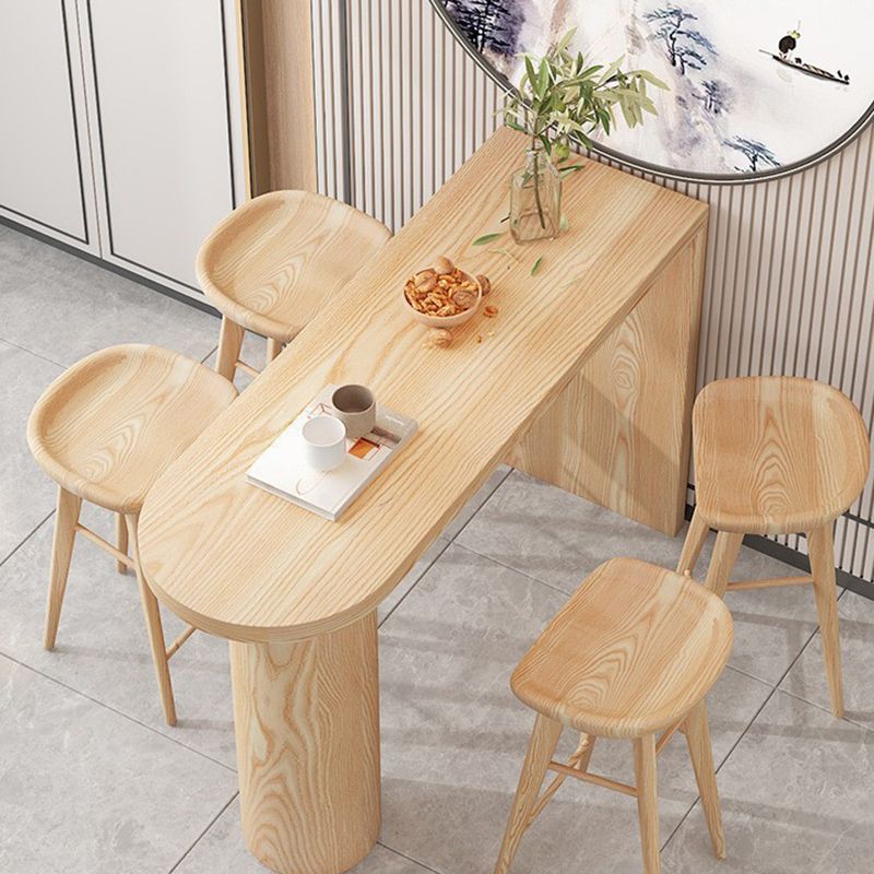 Modern Wood Bar Counter Table Freeform Bar Counter Table for Home Use