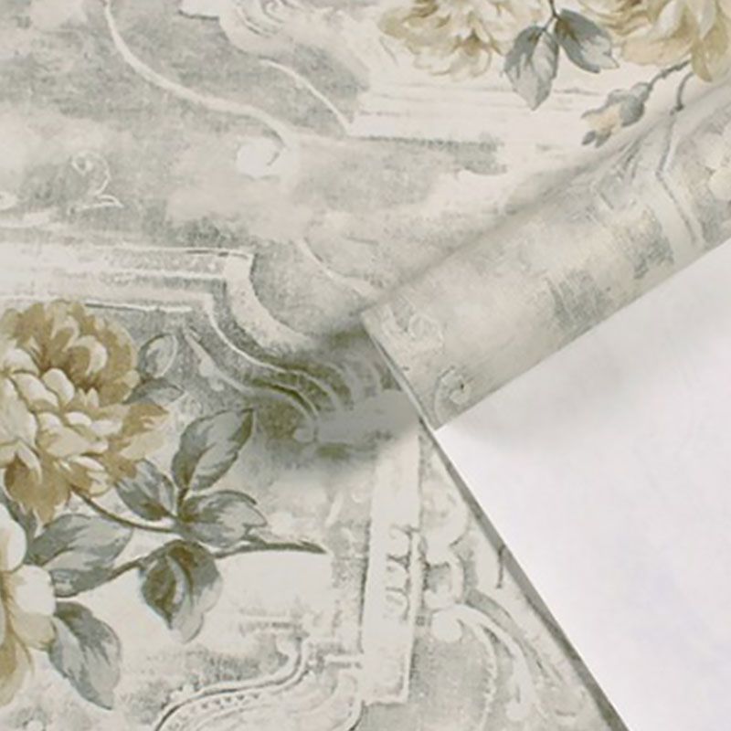 Elegant Blossoming Rose Wall Art for Living Room Nostalgic Wallpaper Roll, 33 ft. x 20.5 in