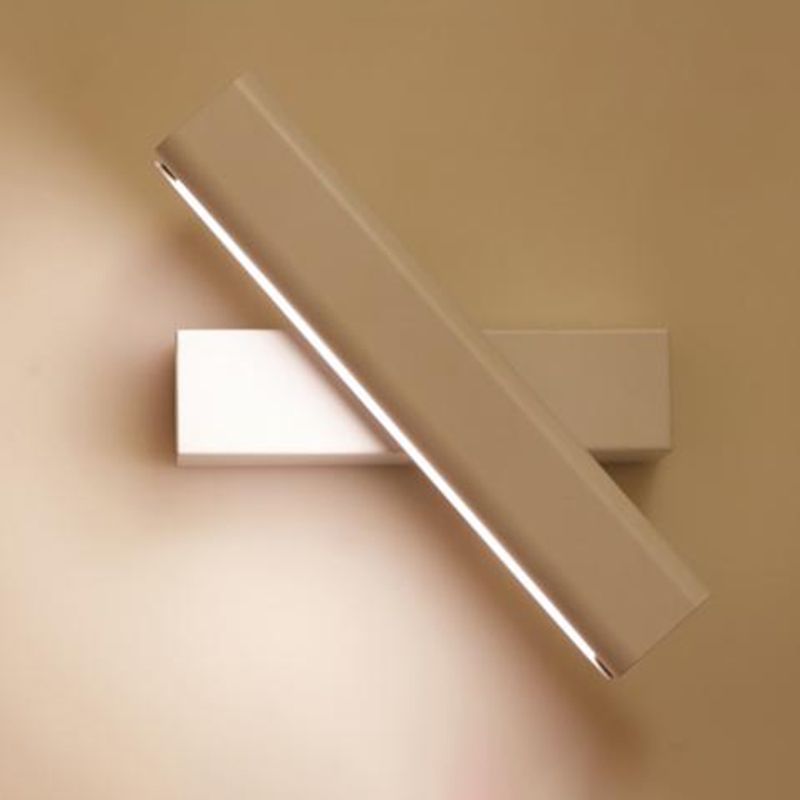 Metal Square Shape Wall Light Modern Style 1 Light Wall Mounted Light Fixture