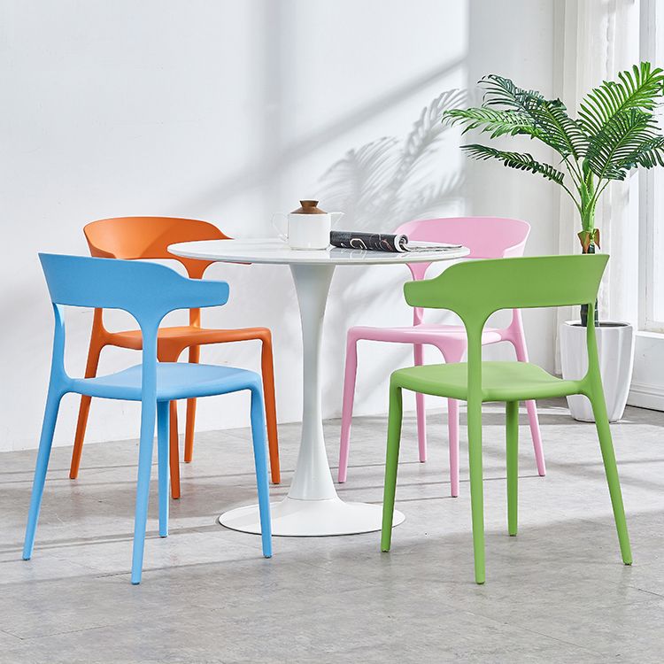 Plastique moderne Open Doss Dining Claid 30 "H Chaise de salle à manger pour chambre de restaurant