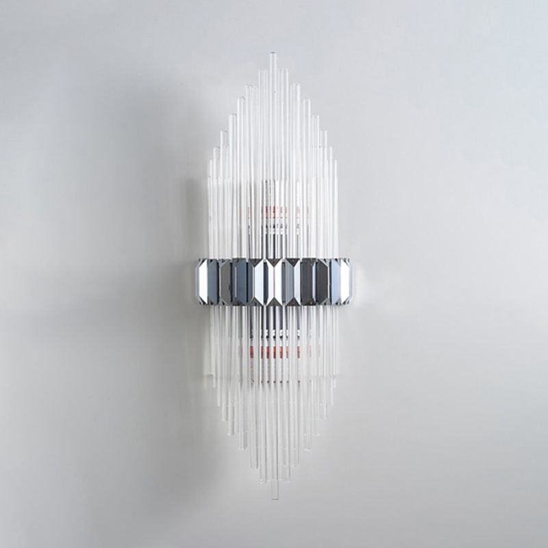 Crystal Geometric Shape Wall Light Modern 2-Lights Wall Light Sconce