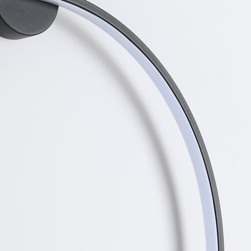 1 leggero illuminazione da parete in stile moderno in stile moderno per parete rotonda minimalista per letto per camera da letto