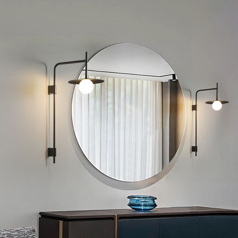 Industrial Style Clad Cone Wall Sconce Metal 1 Light Sconces for Dining Room