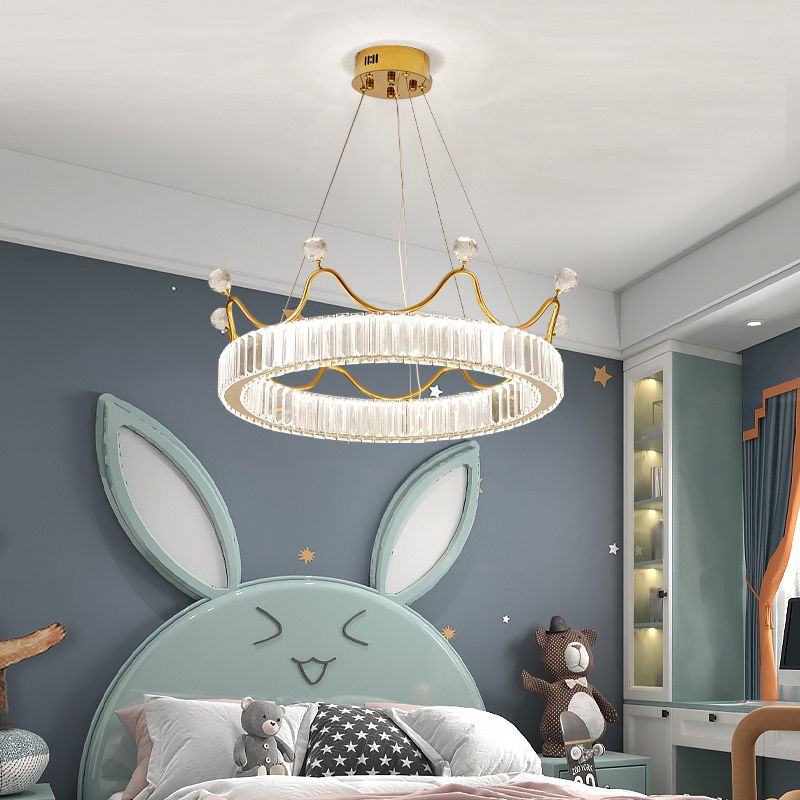 Camera da letto per bambini Luci a sospensione a sospensione Cristallo contemporaneo Lampade sospese