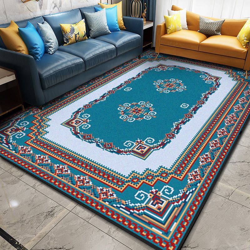 Tappeto con stampa simmetria glam multi color marocchini moquette polipropilene resistente alla macchia resistente agli animali