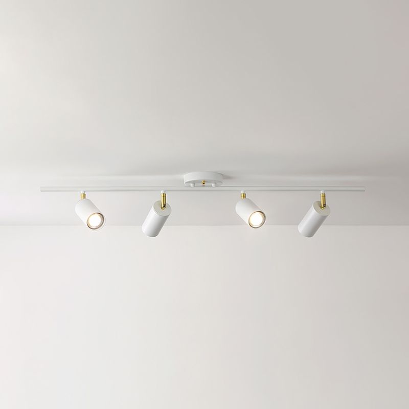 Metal Half Cylinder Flush Ceiling Light Modern Multi-Lights Flush Ceiling Light Fixtures