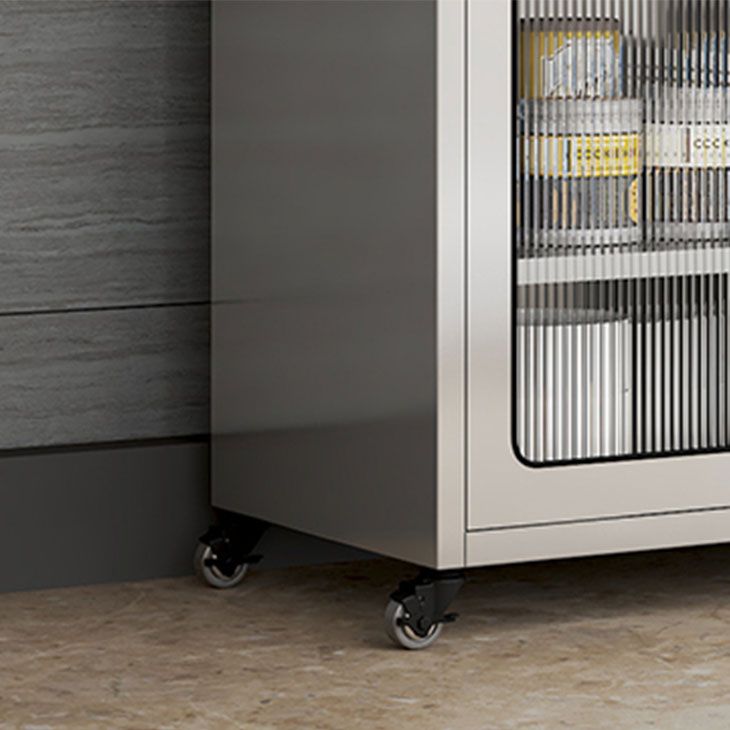 Modern Style Side Board Metal Side Board with Door for Home Use