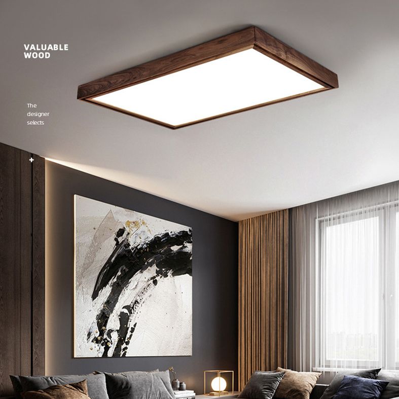 Lámpara de techo empotrada LED cuadrada minimalista contemporánea para sala de estar