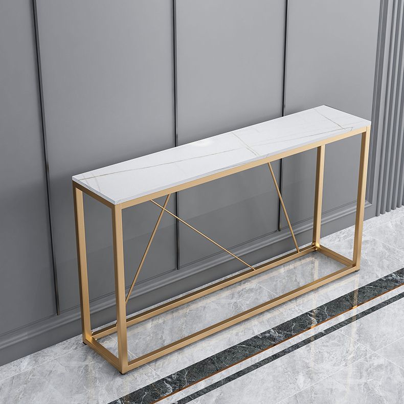 Contemporary Rectangle Console Accent Table Antique Finish Console Sofa Table