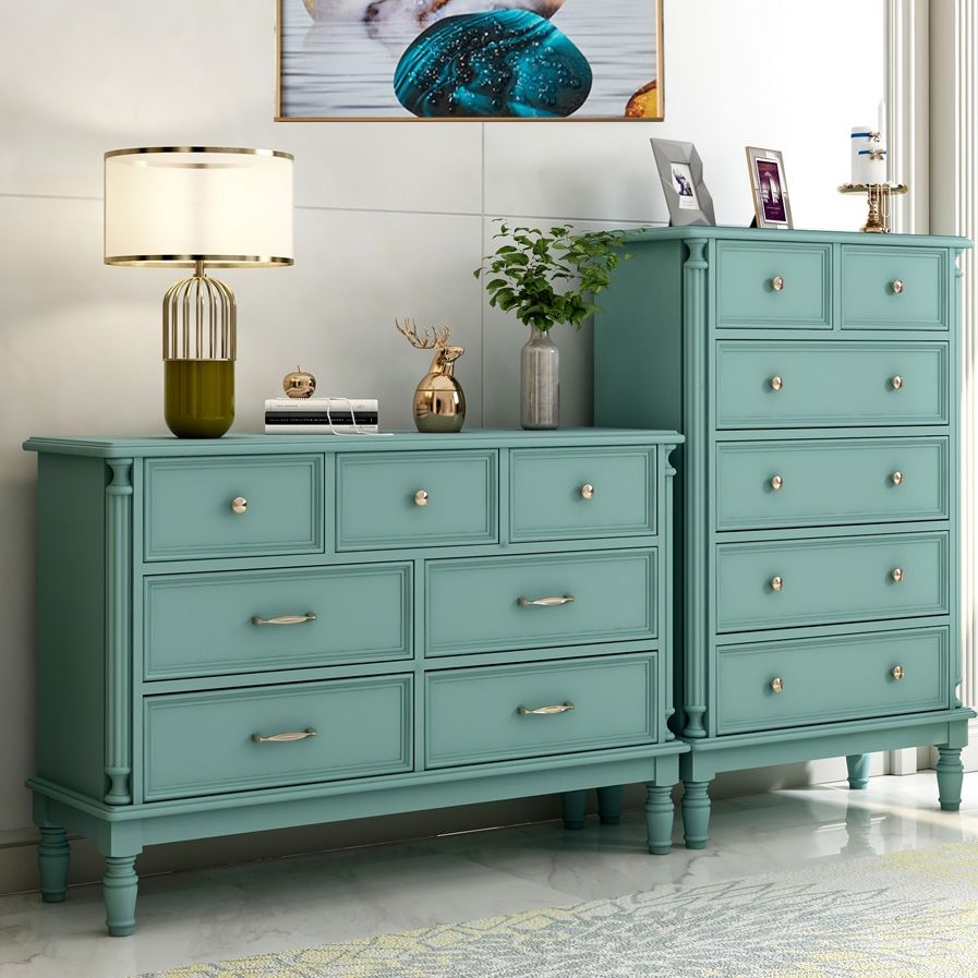 Wood Top Chest with Legs Vertical Dresser with Drawers for Bedroom