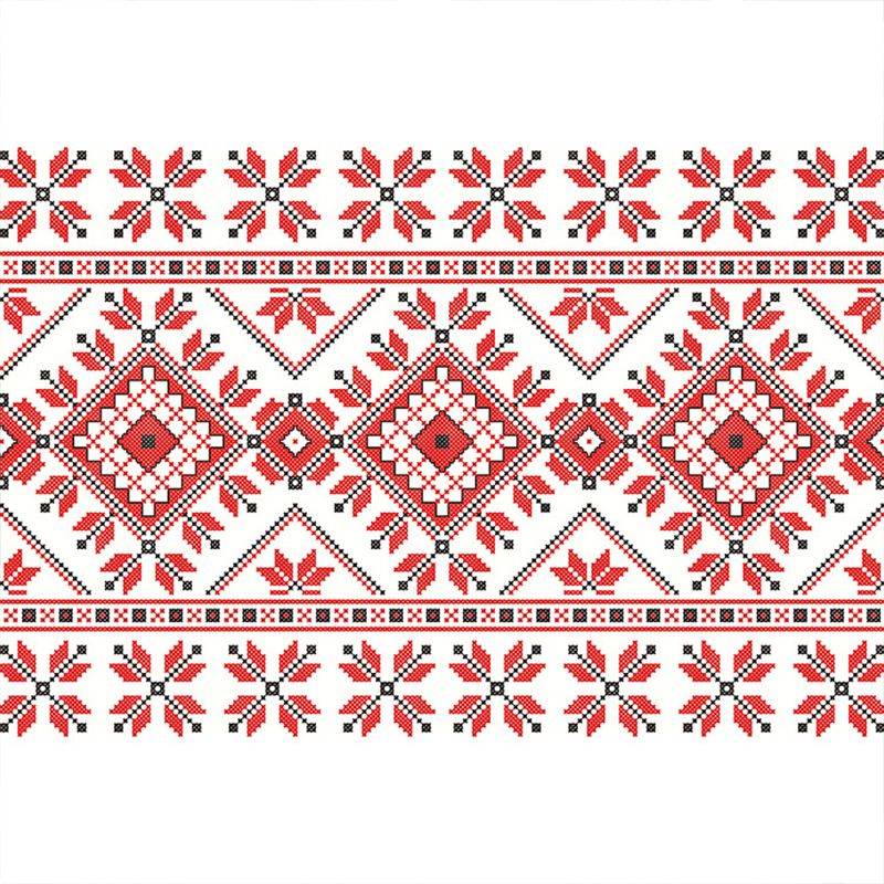 Tapis à imprimé en mosaïque à fleurs multicolo