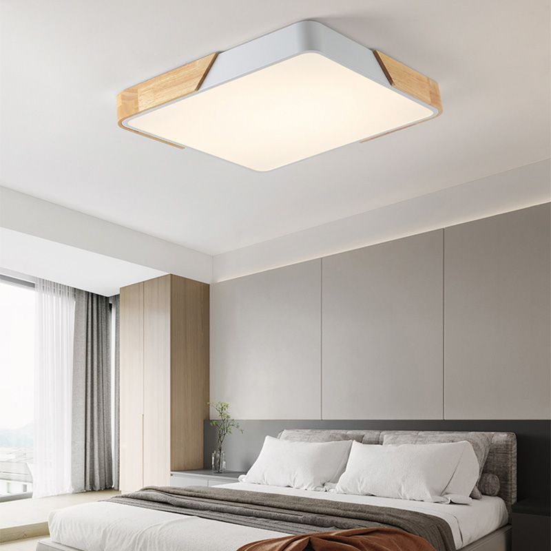 Lampada da soffitto moderna a LED Macaroon Lampada da soffitto geometrica in ferro per montaggio a incasso per camera da letto