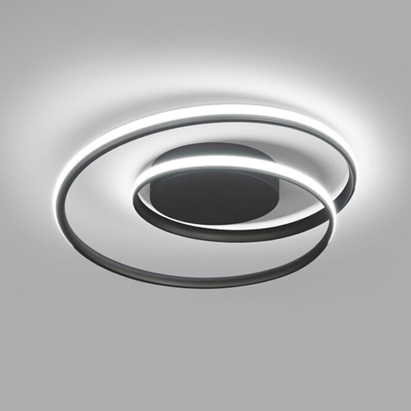 Plafonnier de style contemporain Plafonnier LED en métal pour chambre à coucher