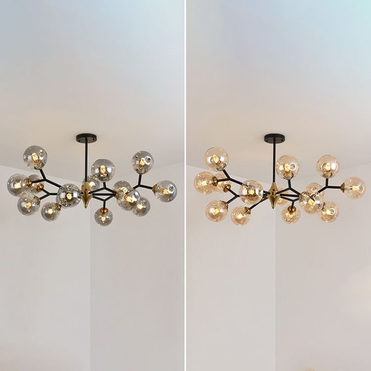 Modern Metal Chandelier Light Fixtures Multi-Head Suspension Pendant Lights for Restaurant