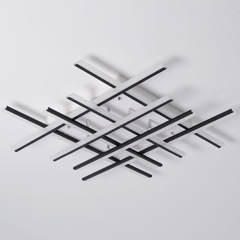 Luces de techo de al ras de metal de montaje lineal de estilo moderno