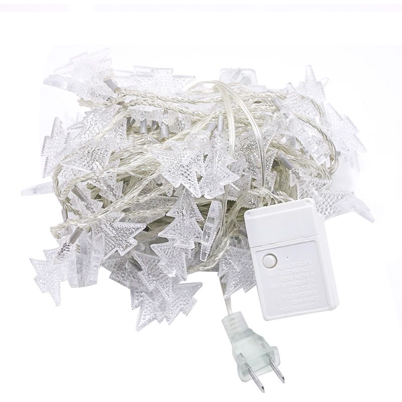 Shaded Battery String Light Contemporary Plastic Bedroom LED Fairy Lighting in Clear