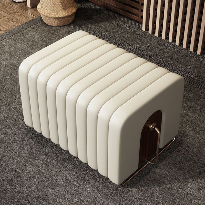 15.6-inch W Modern Cushioned Seating Bench Rectangle Bedroom Bench