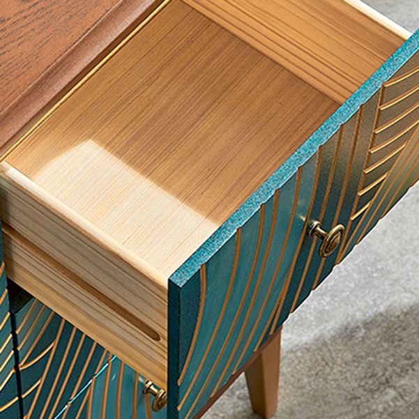 Lingerie Chest with Wood Top and Legs Chest with Drawers for Bedroom