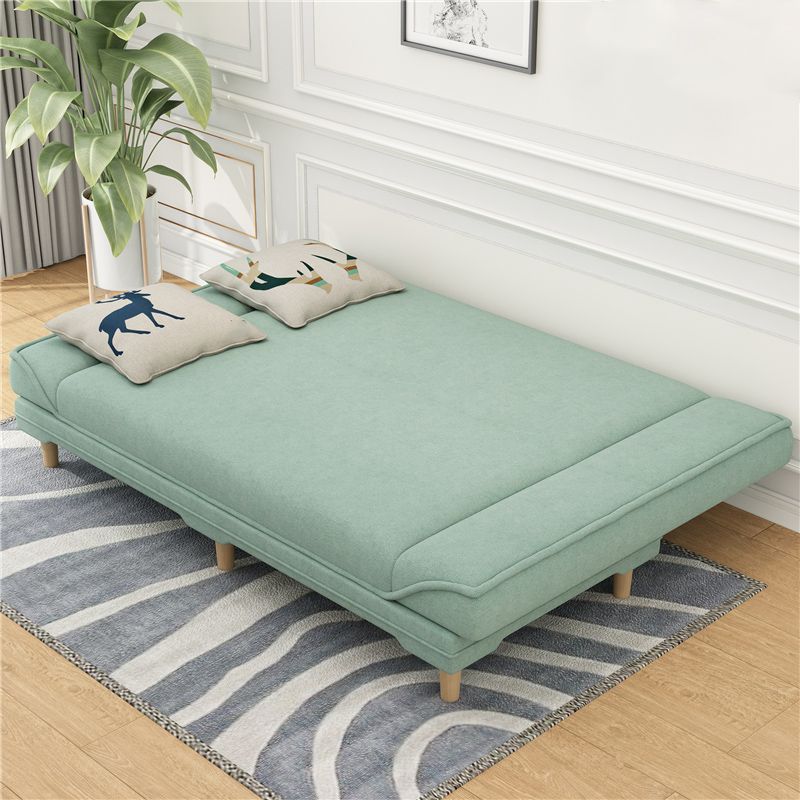 Tight Back 70.87" W √ó 23.62" D √ó 31.50" H Linen Armless Sofa with Foldable