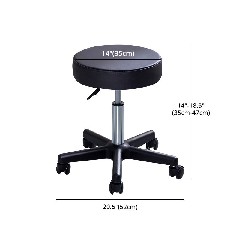 Taburete de bar de acero moderno negro, taburete de mostrador sin respaldo giratorio de altura ajustable