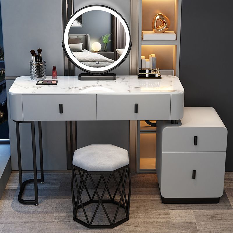 Contemporary Bedroom Vanity Dressing Table Wooden Makeup Vanity Desk with Drawer