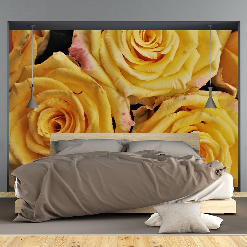 Flowers Photography Wallpaper Environment Friendly Mildew Resistant Indoor Wall Mural