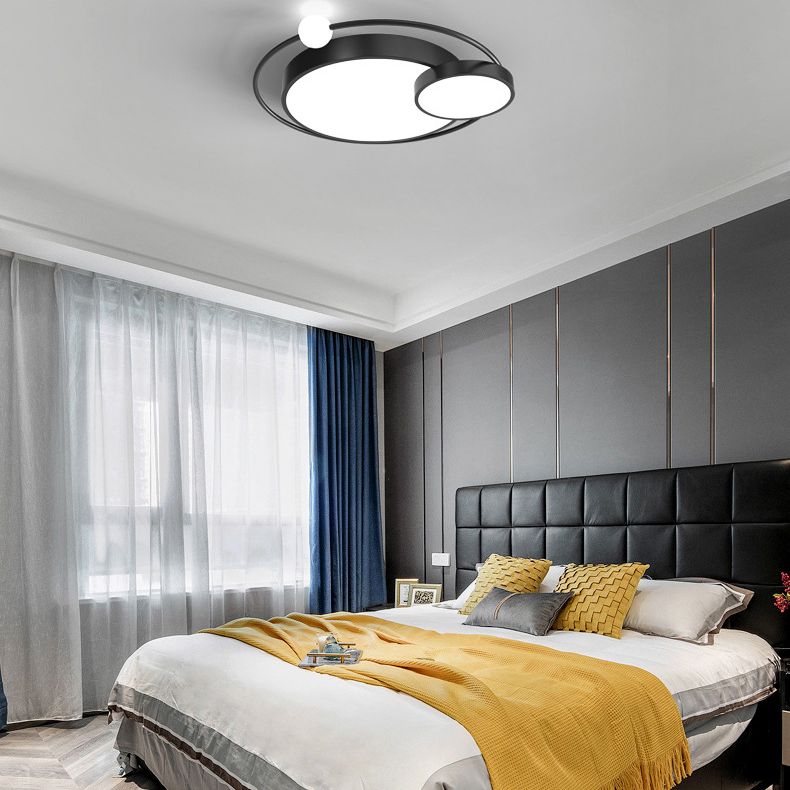 Scandinavische stijl slaapkamer LED-verlichtingsarmatuur 3-lichts creatieve ronde huis decoratieve plafondlamp