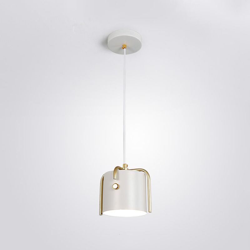 Godet Shade Drop Pendant Moderniste Metal 1 Kit de la lampe suspendue de la tête avec top à croix