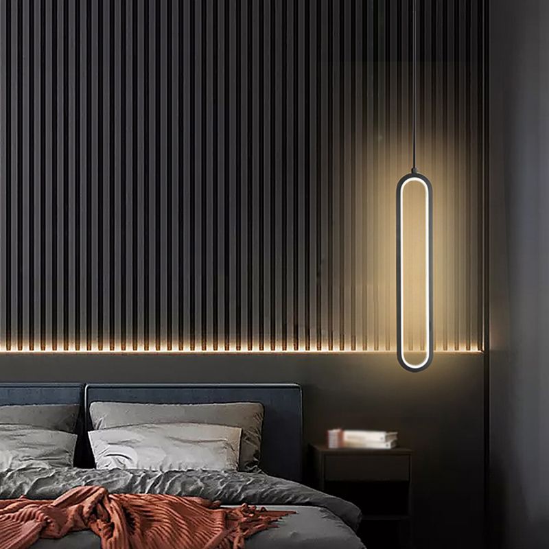 Chambre à coucher en suspension d'éclairage minimalisme kit de pendentif linéaire pour chambre à coucher