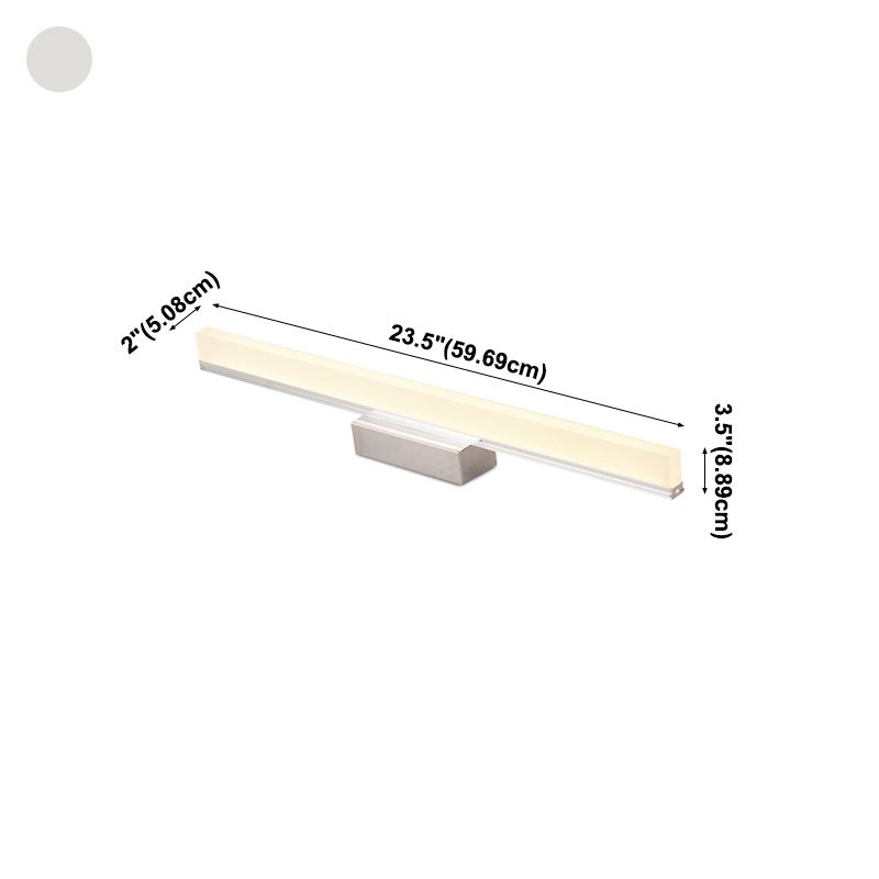 Luci di sconde di vanità per vanità lineari in metallo 1 Light Vanity Sconce Lights