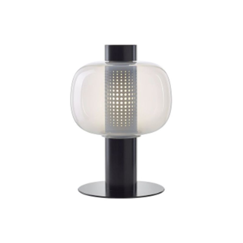 1 lampe de table à globe léger les lampes de chevet en verre contemporaines pour chambre à coucher