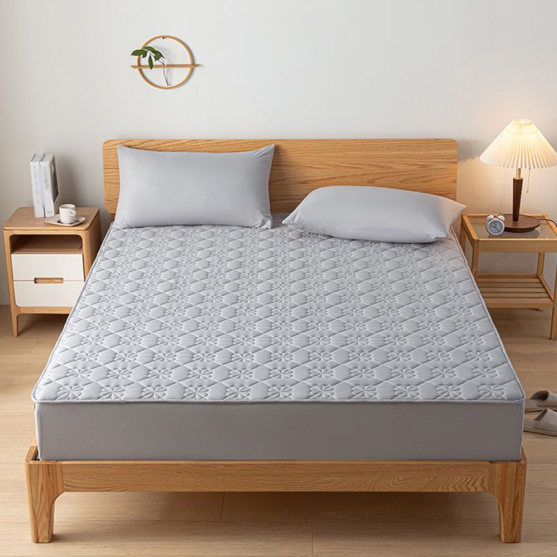 Cotton Sheet Set 3-Piece Pure Color Tear Resistant Fitted Sheet