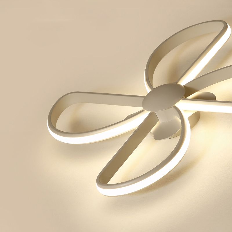 Blossom Shape LED Flush Mount Light Nordic Stylish Metal Ceiling Lamp for Kid Bedroom