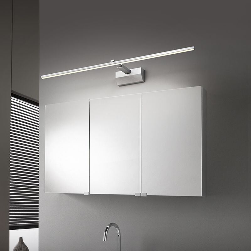 1 Light Linear Vanity Lighting Fixtures Modern Style Metal Vanity Mirror Lights