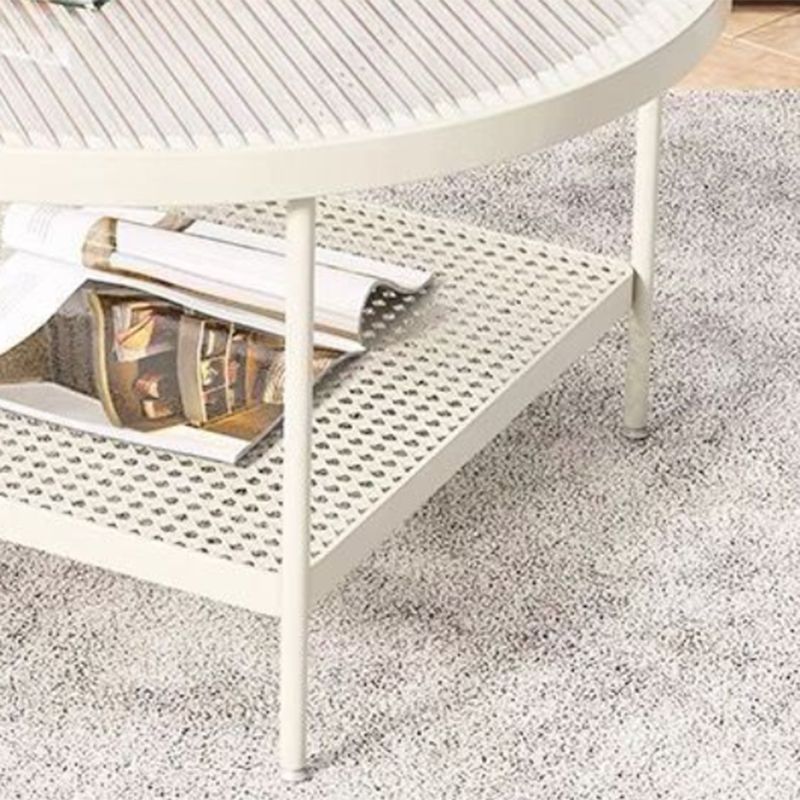 17.72" Tall Contemporary Style Cocktail Table 4 Legs Coffee Table
